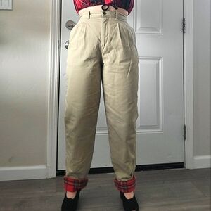 Classic Flannel Lined Tan Pants